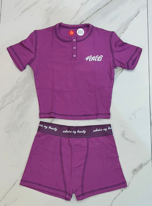Violet Short Set